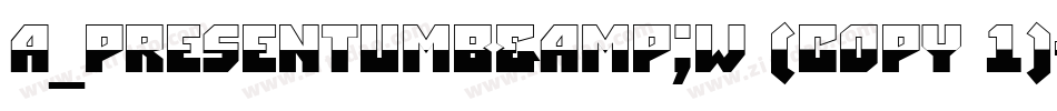 a_PresentumB&W (COPY 1)字体转换